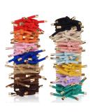 56-Piece Knotted Hair Ties - Ponytail Holders for Women & Girls in 14 Colors - Buy Online on GoSupps.com