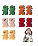 10 Pack Dinosaur Hair Clips Cute Animal Snap Hair Clips Hairpin for Girls Hair Dinosaur Hairstyle Decorating Accessories for Girl and Women Hair (5 Colors) - Buy Online on GoSupps.com