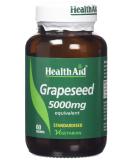 HealthAid Grapeseed Extract 5000mg - 60 Vegetarian Tablets - Buy Online on GoSupps.com