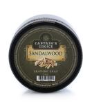 Captain's Choice Sandalwood Shaving Soap - 5 Ounces | Premium Shaving Cream for a Smooth Shave | International Shipping Available - Buy Online on GoSupps.com