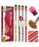 Saviland Christmas Acrylic Nail Brush Set - 4PCS Nail Art Brushes for Acrylic Powder & Liquid Monomer - Glitter Nail Art Tool for Manicure - Women's Gift Set (Size 6/10/12/14) - Buy Online on GoSupps.com