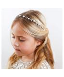 Silver Pearl Flower Girl Headpiece for Wedding & Birthday Party - SWEETV Princess Hair Accessory - Buy Online on GoSupps.com