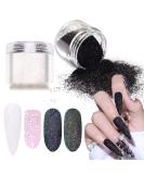 Laza Nail Glitter Powder - Shining Sugar Effect Black White Dust Sand Powder for Manicure Nail Art - Buy Online on GoSupps.com