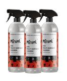 Miniml Eco Multi Surface Cleaner General Purpose Spray 3 x 750ml Blood Orange Scented for Cleaning All Surfaces Floors Walls Glass Kitchen Bathroom - Natural Plant Based Vegan Formula & Cruelty Free - Buy Online on GoSupps.com