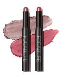 2 Pack Cream Eyeshadow Stick Set - Long-Lasting Waterproof Matt & Shimmering Makeup - Smoky Rose Blossom (0311) - International Shipping Available - Buy Online on GoSupps.com
