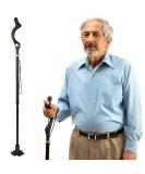 walking cane for men and walking canes for women special balancing - cane walking stick have 10 Adjustable Heights - self standing folding cane portable collapsible cane Comfortable - Buy Online on GoSupps.com