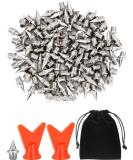 JOVITEC 120 Pcs 1/4 Inch Steel Shoe Spikes Replacement with Wrench - Silver - Buy Online on GoSupps.com