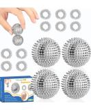 Buy Hedgehog Ball & Acupressure Rings Set - Stress Relief & Finger Massage - International Shipping - Buy Online on GoSupps.com