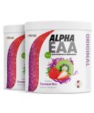 Alpha EAA Powder 2x462g - Delicious Strawberry Kiwi Vegan Amino Acid Drink | All 8 Essential Amino Acids | Optimal Value | Made in Germany - Buy Online on GoSupps.com