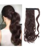 Tess 40cm Wavy Ponytail Extension - Dark Brown (#4A) - High-Quality 90g Braid Hair Extension for Length and Volume - Buy Online on GoSupps.com