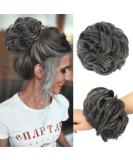 Shop Dark Gray Fine Hair Part with Rubber Band - Large Dutt Synthetic Hair Extension Ponytail for Women & Girls - 55g - Buy Online on GoSupps.com
