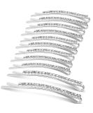 24 Pcs Rhinestone Bobby Pins  Small Crystal Bobby Pins  Bobby Pins Bulk for Lady Women Girls  Sparkly Hair Clips Pin Shiny Hairpins Glitter Hairpins Styling Hair Accessories for Women Girls (Silver) - Buy Online on GoSupps.com