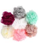 KPSHIRE Pack of 6 Shower Puff Bath Sponge - Extra Soft Body Exfoliating Shower Sponge | Multicolor Skin Cleaning Bath Shower Scrunchie - Bath Scrubber for Body | Shower Loofah for Baby & Adults Multicolor Pack of 6 - Buy Online on GoSupps.com