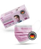 Charlemain 50x Pink Medical Face Masks - EN 14683 Type IIR BFE 99.9% 3-Layer Latex-Free Mouth-Nose Protection | International Shipping - Buy Online on GoSupps.com