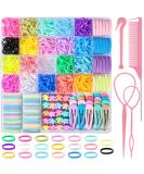 1504-Piece Small Hair Tie Set - Colorful Hair Ties & Clips for Girls' Birthday Gifts | 20 Colors & Braiding Rubber Bands - Buy Online on GoSupps.com