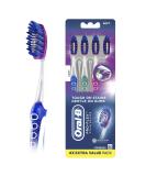 Oral-B 3D White Luxe Pro-Flex Manual Soft Toothbrush 4 Pack - (5823815673) - Buy Online on GoSupps.com