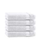 Class Home Collection 100% Cotton Terry Towels - Pack of 4 50x100 cm White | Luxury Bath Towels for International Shipping - Buy Online on GoSupps.com