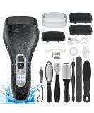 Electric Callus Remover for Feet - Waterproof Rechargeable Portable Pedicure Kit with LCD Display & 3 Grinding Heads - Best Foot Care Solution - Buy Online on GoSupps.com