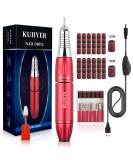 KUIIYER Electric Nail Drill Machine 30000RPM Professional Kit | 65Pcs Portable All-Metal Chuck Lock Set for Acrylic Nails DIY Manicure Pedicure - Buy Online on GoSupps.com