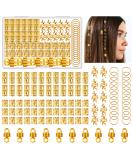 Shop Kieswan 100 Pieces Dreadlocks Jewelry | Viking Hair Accessories Gold Metal Hair Rings & Adjustable Cuffs for Braids - Buy Online on GoSupps.com