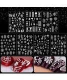 Kalolary 7PCS Christmas Adhesive Nail Art Sticker - 5D Stereoscopic Embossed Snowflake Designs for Women & Girls - Nail Decoration Kit - Buy Online on GoSupps.com