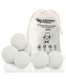 Premium Organic Wool Dryer Balls - Eco-Friendly Laundry Balls (Pack of 6) for a Superior Laundry Experience - Buy Online on GoSupps.com