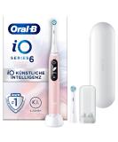 Oral-B io Series 6 Sensitive Edition Electric Toothbrush - 2 Brush Heads 5 Cleaning Modes Stylish Brown & Pink Sand Design - International Shipping Available - Buy Online on GoSupps.com