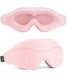 Buy Total Blackout 3D Sleep Mask - Lightweight & Soft Eye Mask for Travel Meditation Yoga | Adjustable Fit Pink - Buy Online on GoSupps.com
