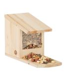 Relaxdays Squirrel Feeder for Placing Wood Weather-Resistant HxWxD: ca 17.5 x 12 x 25 cm Natural - Buy Online on GoSupps.com