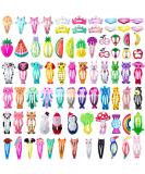 Girls Hair Clips Barrettes  Funtopia 80 Pcs Lovely Animal Fruit Printed Pattern Metal Snap Hair Clips Cartoon Design Hairpins for Kids Teens Pets - Buy Online on GoSupps.com