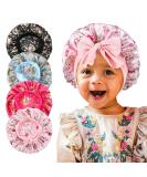 4Pcs Kids Satin Bonnets  Silk Hair Bonnet for Sleeping  Soft Wide Elastic Band Sleeping Cap for Curly Natural Hair  Kids Bonnets for Girls Boys Toddler - Buy Online on GoSupps.com