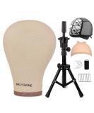 MILLYSHINE 22 Wig Head Stand Tripod with Mannequin Head and Canvas for Wig Making - Table Clamp Styling Display for Wig Block Head - Pack of 1 - Buy Online on GoSupps.com
