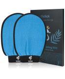 Yiclick Korean Peeling Gloves - Exfoliating Body Scrub Glove for Men & Women | Dead Skin Remover | Blue - Buy Online on GoSupps.com