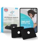 Acupressure Bracelet for Nausea Relief - Black | Perfect for Pregnancy Travel & Seasickness | Includes Free E-book! - Buy Online on GoSupps.com