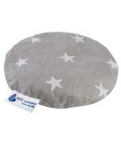 Medi Partners Cherry Core Pillow - Warm & Cold Therapy for Babies | 100% Cotton Massage Pillow (15cm) - Soft White Stars with Gray Design - Buy Online on GoSupps.com