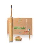 VeriFresh Sonic Bamboo Toothbrush with Castor Oil Bristles - 2 Biodegradable Bamboo Heads | Replacement Heads Available - Buy Online on GoSupps.com