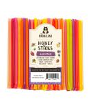 Honey Jar Variety Pack Raw Honey Sticks - 100 Count Pure Honey Straws for Tea, Coffee, or Treats - Made in the USA with Real Honey - Buy Online on GoSupps.com