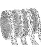 4 Yards Self Adhesive Rhinestone Ribbons 4 Styles Crystal Rhinestone Diamond Ribbon Roll Bling Ribbon Glitter Resin Diamond Belt for Home Clothing Decorations  DIY Arts Crafts Car Phone Decoration Delicate - Buy Online on GoSupps.com
