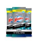 Windex Electronics Screen Wipes - 25 Count, Pack of 3 (75 Total) | For Computers, Phones, Televisions & More - Buy Online on GoSupps.com