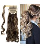 Wrap Around Ponytail Extension | Long Curly Hairpiece for Women | Brown/Black/Blonde 17 Inch - Buy Online on GoSupps.com