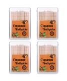 Mumufy 400 Pcs 4 Boxes Cinnamon Toothpicks for Adults Cinnamon Flavored Toothpicks with Clear Plastic Boxes, 100 Pcs for Each Box - Buy Online on GoSupps.com