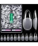 Cell 500 Soft Gel Artificial Nail Tips - Full Cover Almond Fake Nails Set with Glue for Nail Art - Buy Online on GoSupps.com