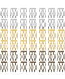 HINZIC 45PCS 5 Teeth Hair Side Combs - Wedding Veil Twist French Vintage Hair Clips Pins - Bridal Party Prom Accessories (Gold Silver Brown) - Buy Online on GoSupps.com