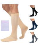 360 RELIEF - Flight Compression Socks Supports | Blood Circulation Travel Work L-XL Beige - Buy Online on GoSupps.com