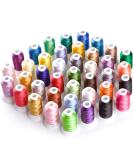 Simthread 40 Colors Polyester Embroidery Thread Kit for Brother, Janome, Singer - 550Y(500M) - Buy Online on GoSupps.com