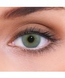 Lenzotica very strong naturally covering blue contact lenses colored Atlantis Gray + container 1 pair (2 pieces) dia 14.00 with strength 3 monthly lenses with prescription -3.75 dioptria soft lens Atlantis Gray -3.75 - Buy Online on GoSupps.com