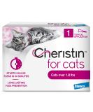 Cheristin for Cats: Fast-Acting Flea Prevention - Kills Fleas in 30 Minutes - 1 Dose - Buy Online on GoSupps.com