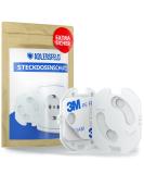 Adlersfeld 16112 Child Lock Sockets - 20 Piece White Set with 3M Adhesive | Safe Socket Protection for Babies - Buy Online on GoSupps.com