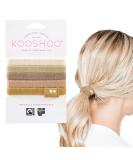 KOOSHOO Plastic-Free Flat Hair Ties - Organic Cotton Hair Ties For Girls  Hair Ties For Thick Hair. No-Damage Hair Ties Made from Plants For Women  Toddlers  & Babies. Hair Accessories for Women. 5ct Blond - Buy Online on GoSupps.com