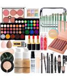 Complete Makeup Set for Women & Teens - Full Kit with Eyeshadow Foundation CC Cream & Liquid Lipsticks | Perfect Gift for Beginners & Professionals - Buy Online on GoSupps.com